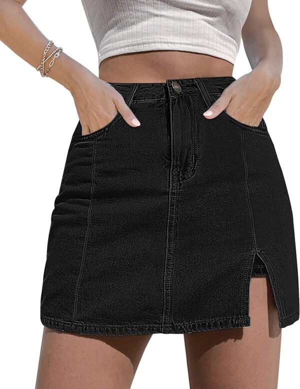 Denim Snoopy skirt